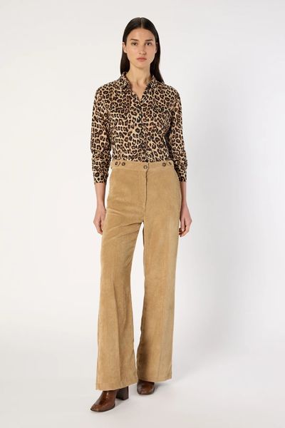 Alternative view of Camasa din amestec de bumbac cu prin leopard HELOISE
