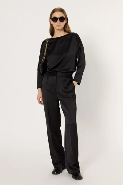 Alternative view of Bluza fina din material satinat ANGELE