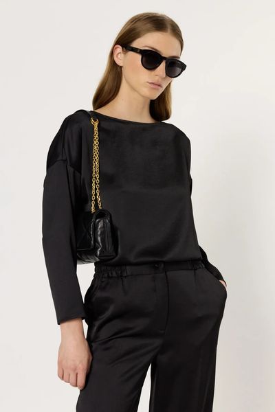 Bluza fina din material satinat ANGELE