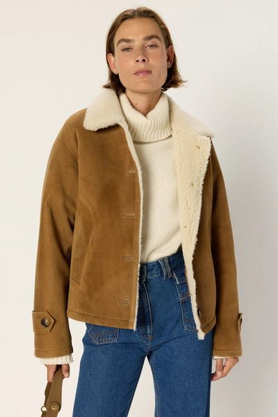Geaca bomber din shearling NATHALIE