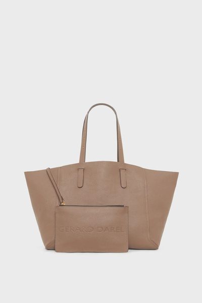 Geanta tote din piele metalizata in interior SIMPLE 2 - imagine 5