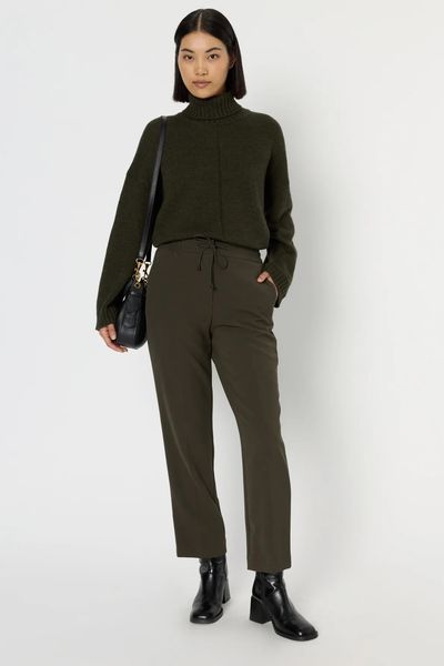 Pantaloni drepti cu spate elastic CLARAEL