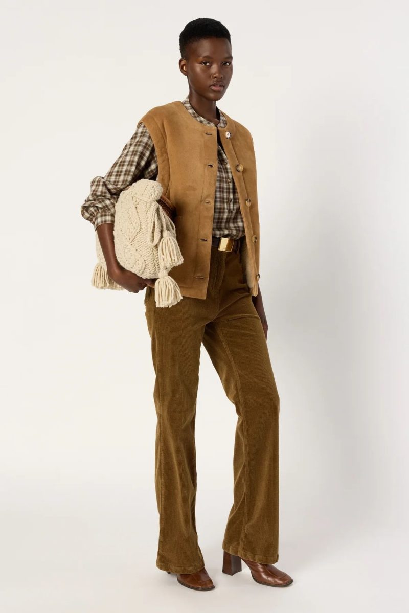 Alternative view of Jacheta din shearling fara maneci MELISSA