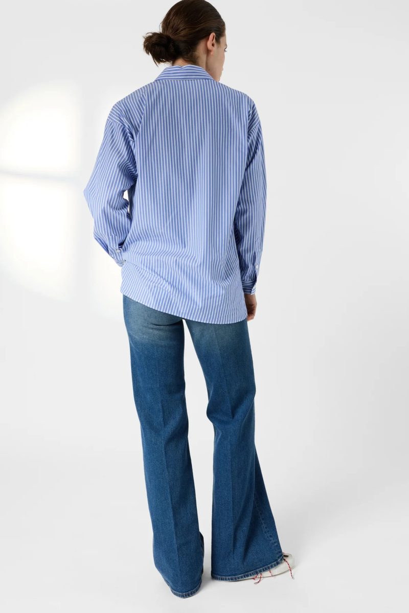 Alternative view of Cămașă cu imprimeu albastru - CYNDRA