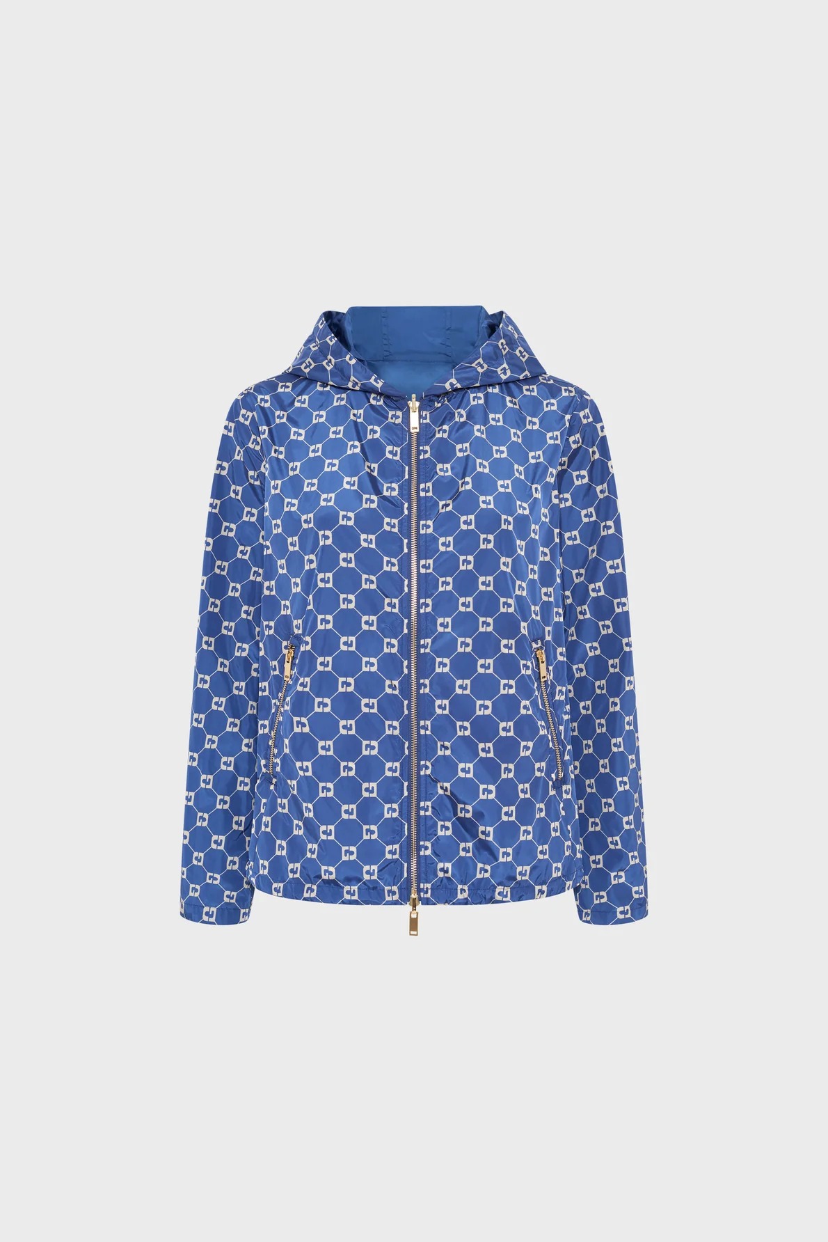Parka scurtă cu monogramă bleumarin - JULINE - imagine 4
