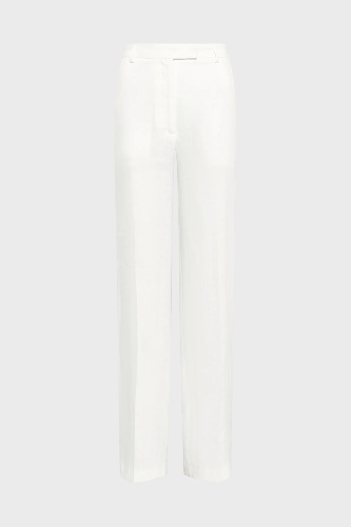 Pantaloni de costum din in ecru - ABELLE - imagine 2