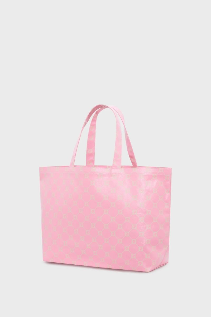 Alternative view of Geantă din pânză cu monogramă capsuna/vanilie - LOLITA