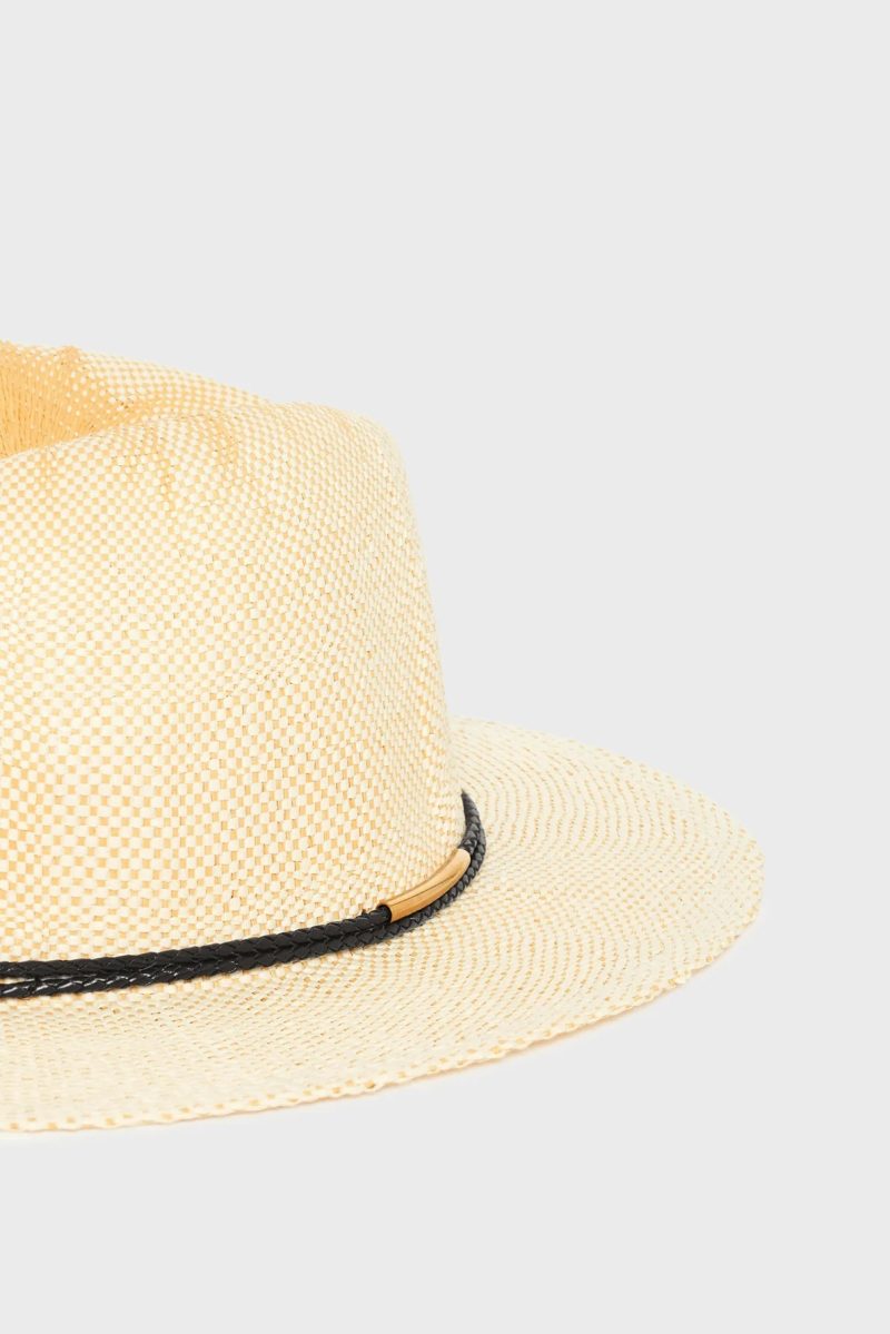 Alternative view of Pălărie de paie ecru - ELLA