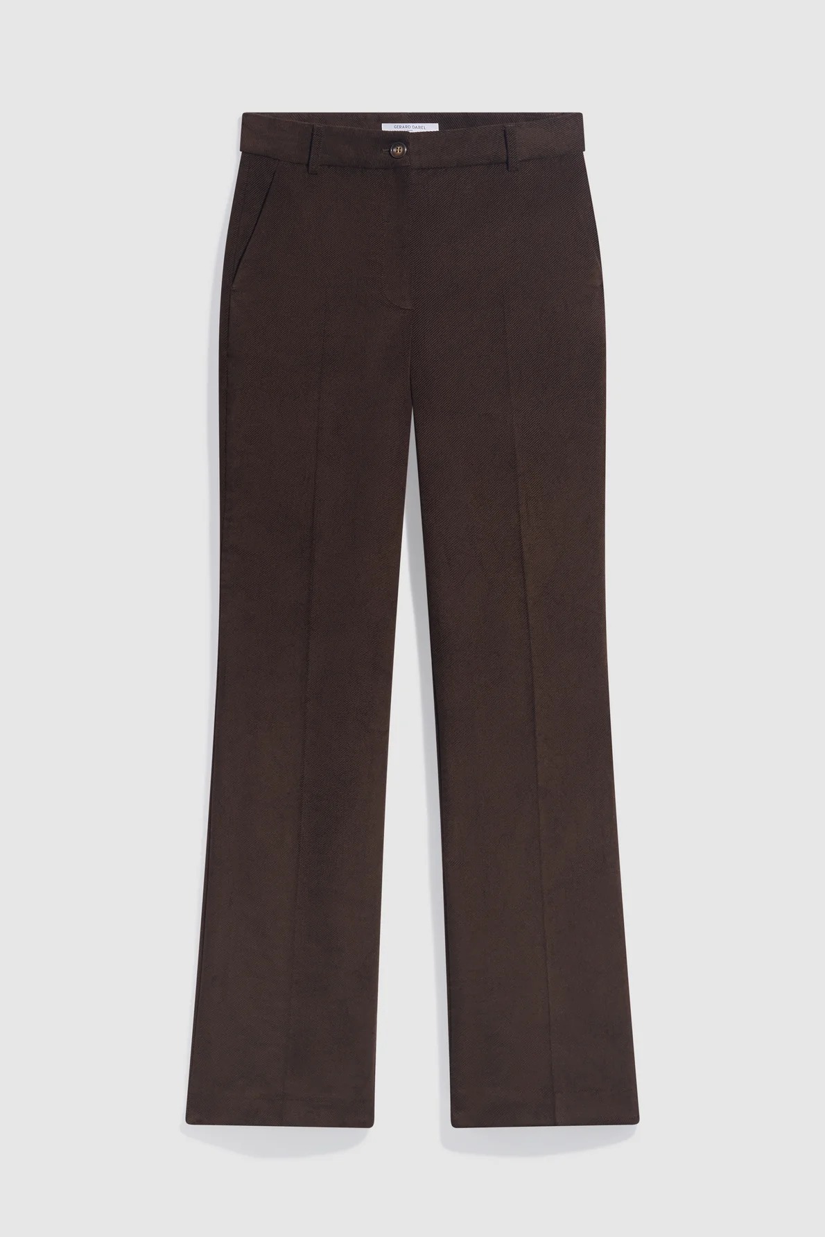 Pantaloni evazați din catifea scortisoara - MABY - imagine 3