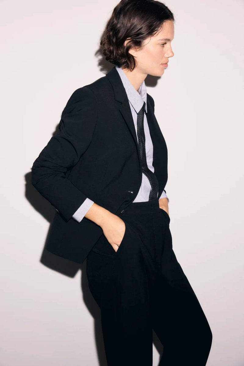 Alternative view of Pantaloni de costum moi negru - MELA